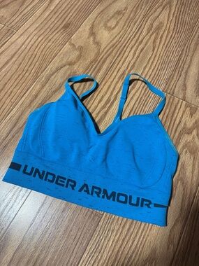 Under Armour Bright Blue Seamless Padded Sports Bra